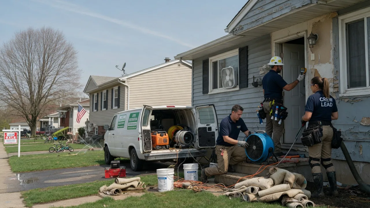 Flood Cleanup in Pottsville, PA near me